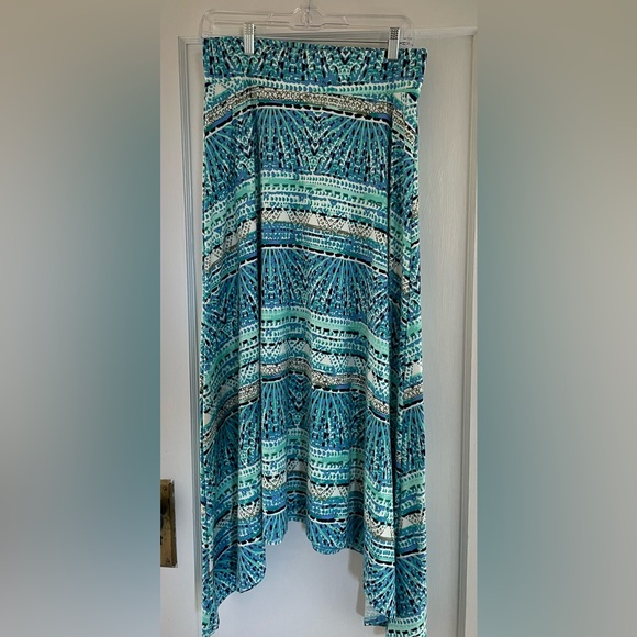 Blue Handkerchief Skirt - Picture 3 of 5